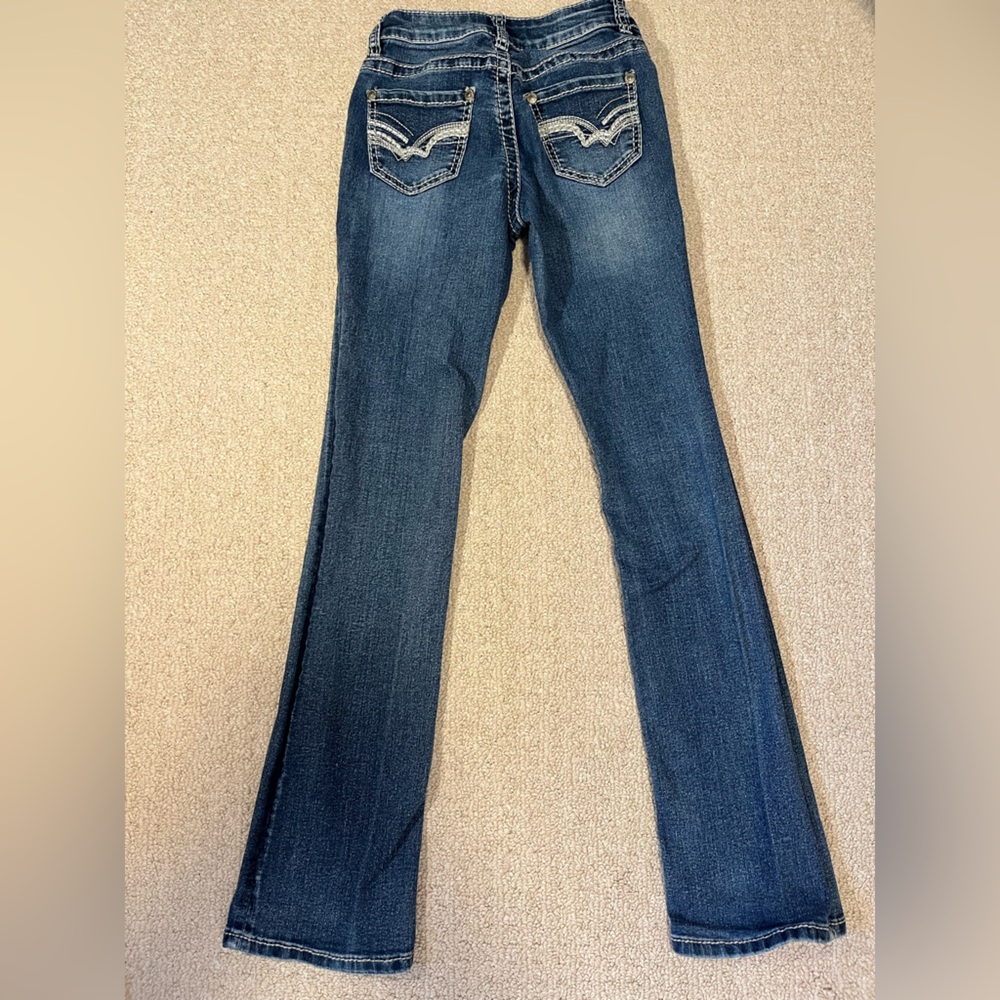 Stylish Indigo Women's Flare Jeans - Picture 4 of 7